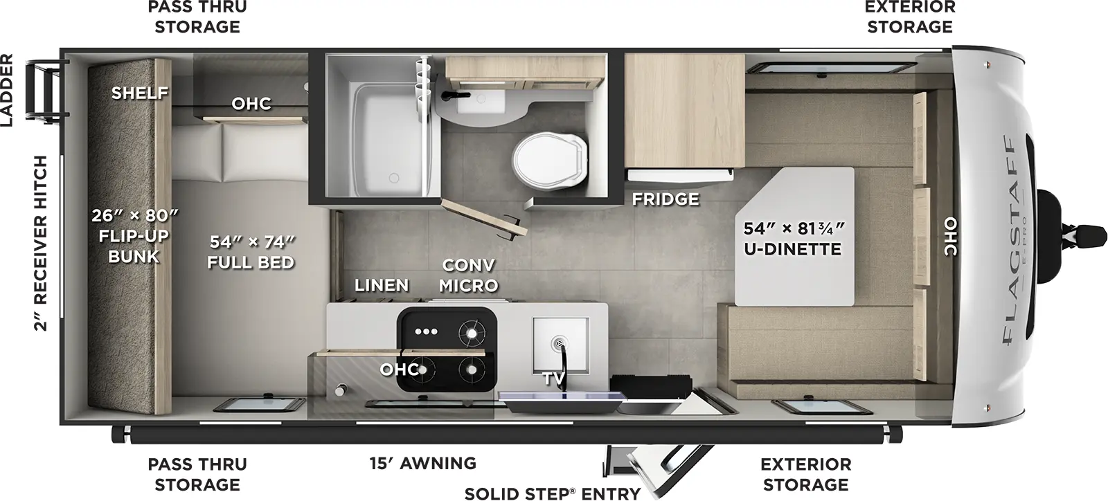 Flagstaff E Pro E19DBH Floorplan